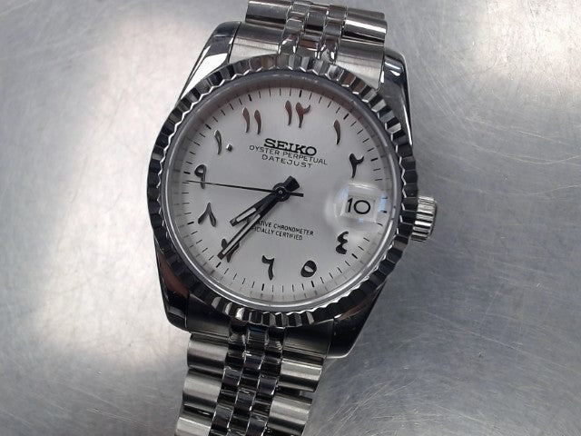 Seiko Mod Arabic Blanc