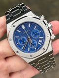 Seiko Mod Royal Oak Bleu Chronograph
