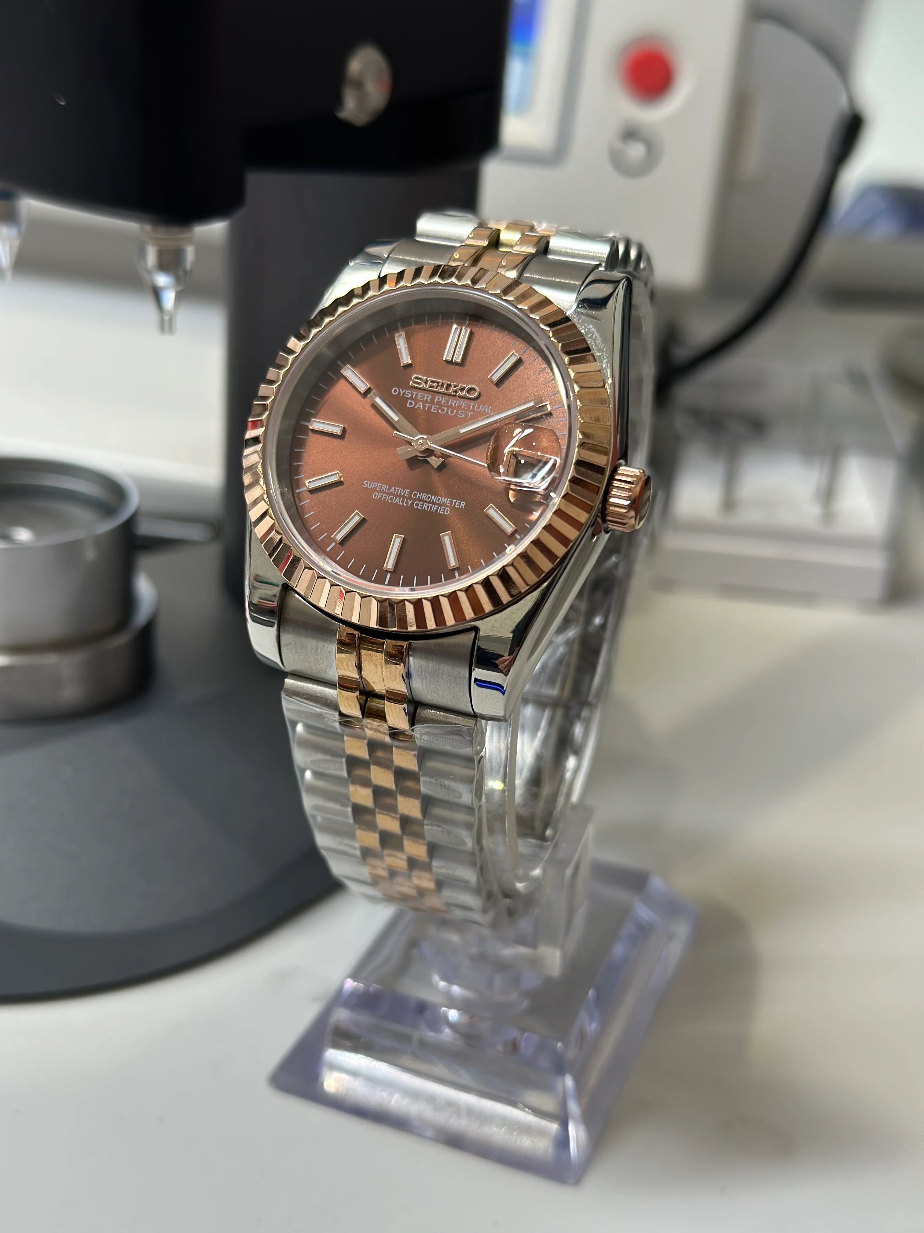 Seiko Mod Daydate Chocolat
