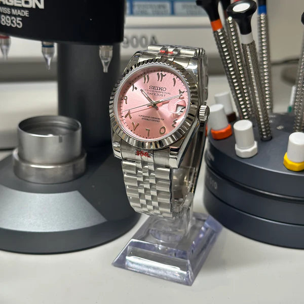 Seiko Mod Arabic Dial Rose