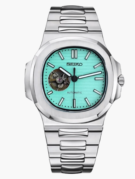 Seiko Mod Nautilus Bleu Tiffany