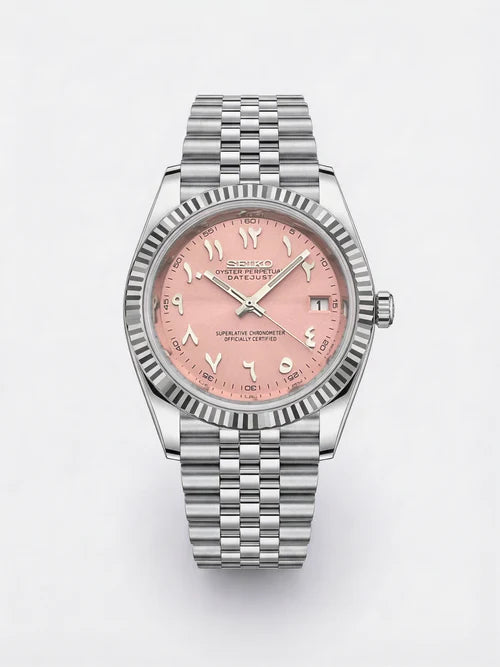 Seiko Mod Arabic Dial Rose