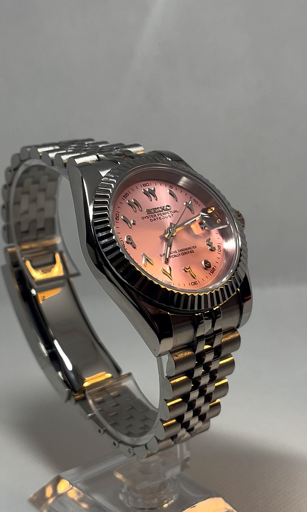 Seiko Mod Arabic Dial Rose