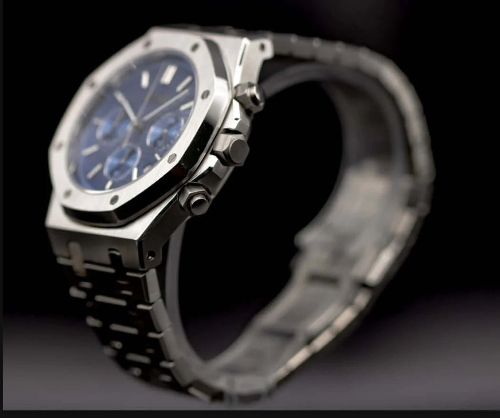 Seiko Mod Royal Oak Bleu Chronograph