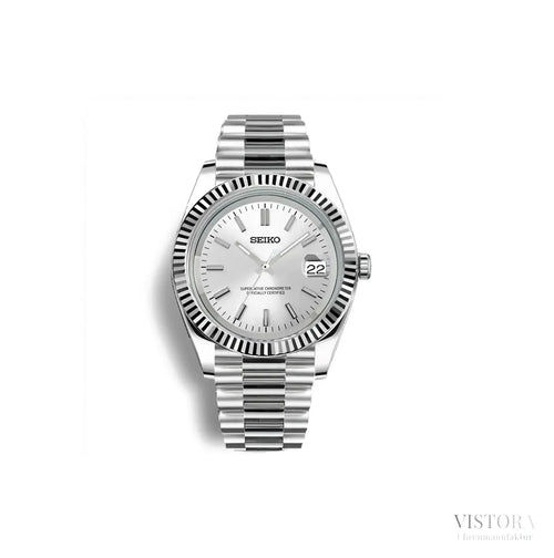 Seiko Mod Daydate Blanc